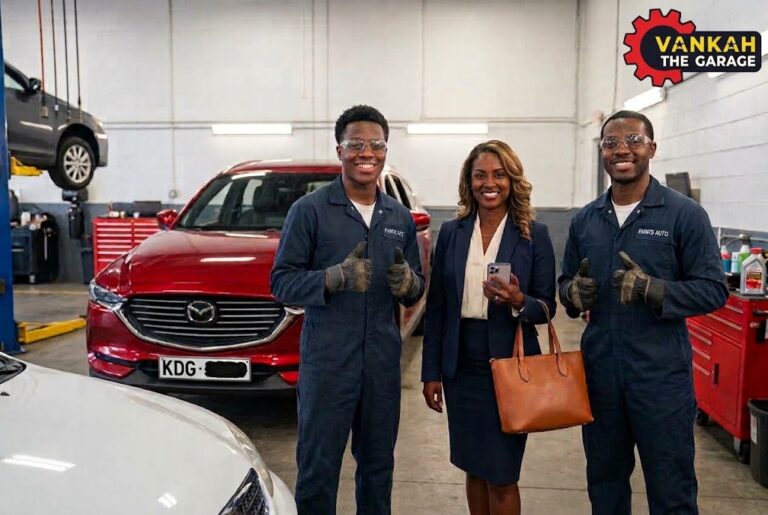 lady + technicians